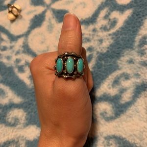 ❌Genuine native made turquoise ring lot❌